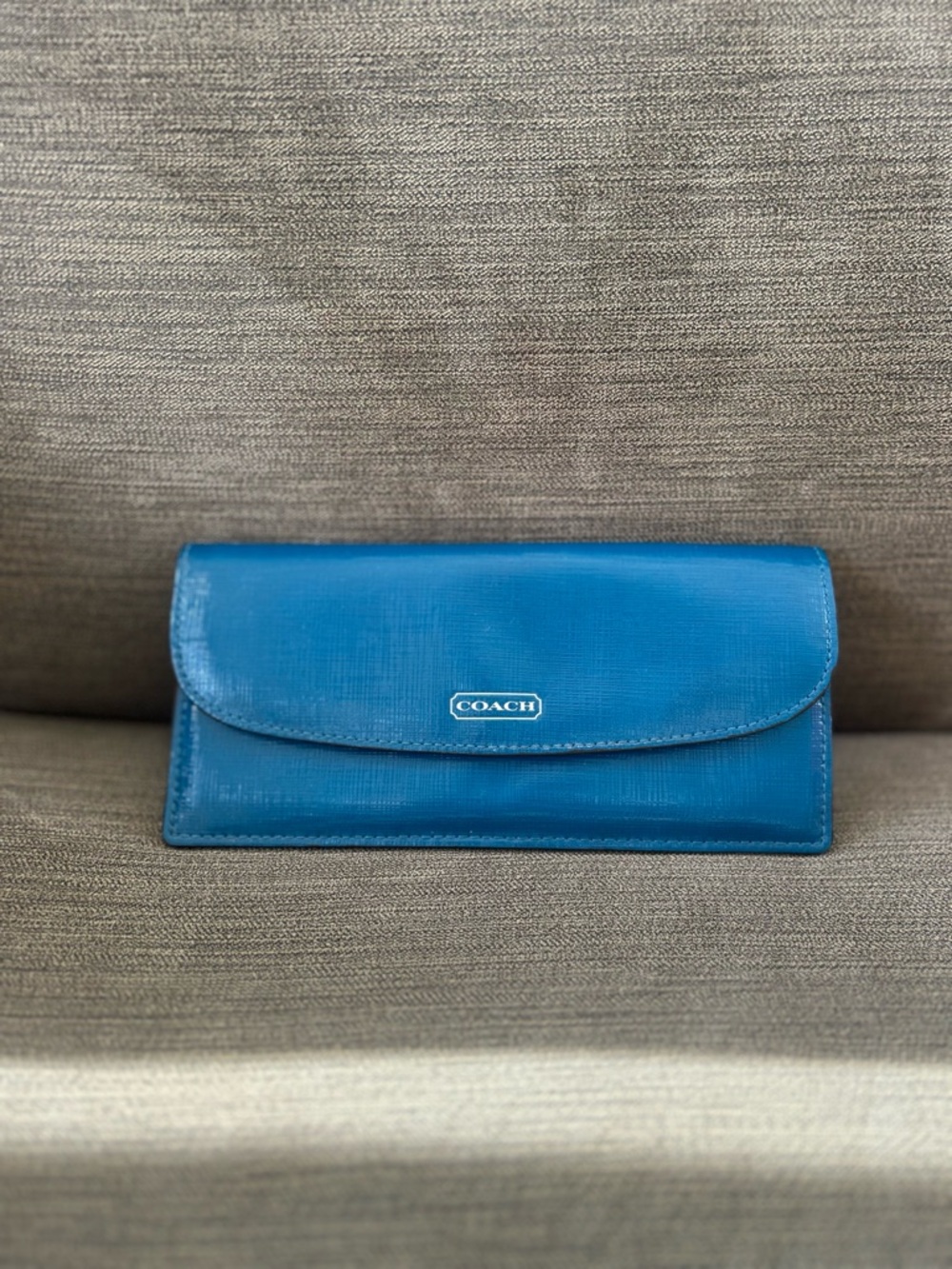 COACH Blue Leather Wallet